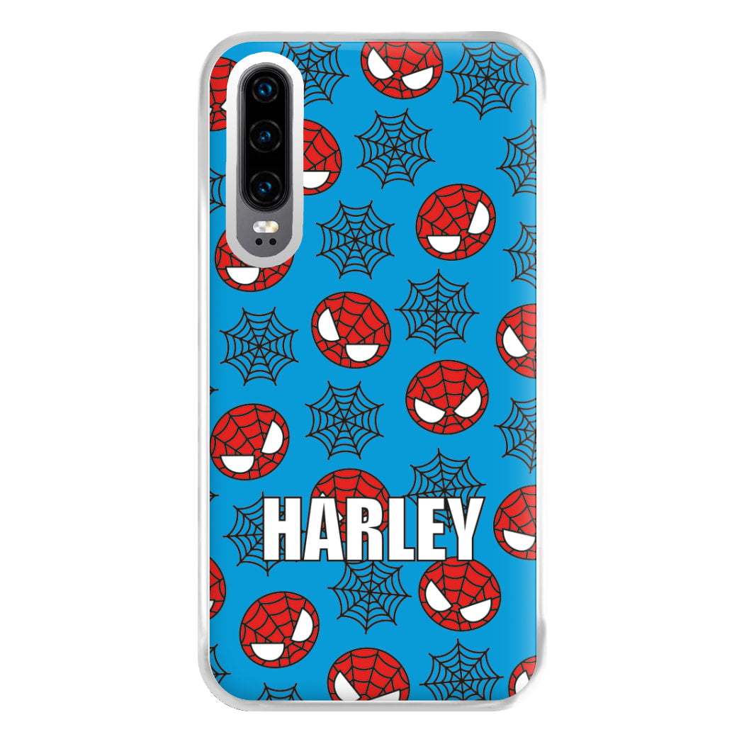 Spiderman And Webs - Personalised Superhero Comic Phone Case for Huawei P30