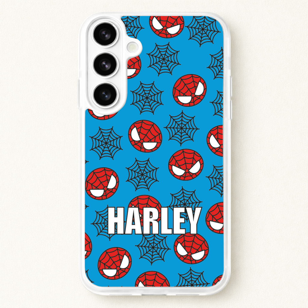 Spiderman And Webs - Personalised Superhero Comic Phone Case for Galaxy S26