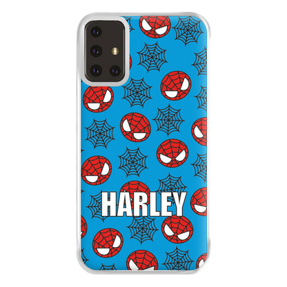 Spiderman And Webs - Personalised Superhero Comic Phone Case for Galaxy A71