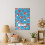 Spiderman And Webs - Personalised Superhero Comic Poster 2