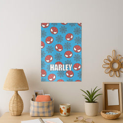 Spiderman And Webs - Personalised Superhero Comic Art Print