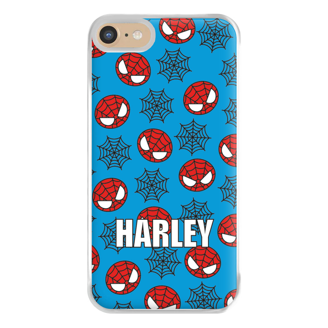 Spiderman And Webs - Personalised Superhero Comic Phone Case for iPhone 6 / 7 / 8 / SE