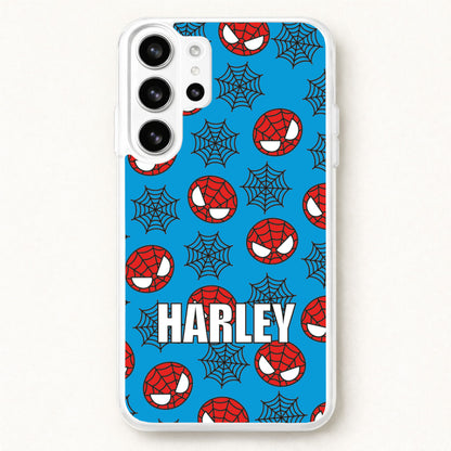 Spiderman And Webs - Personalised Superhero Comic Phone Case for Galaxy S26 Ultra