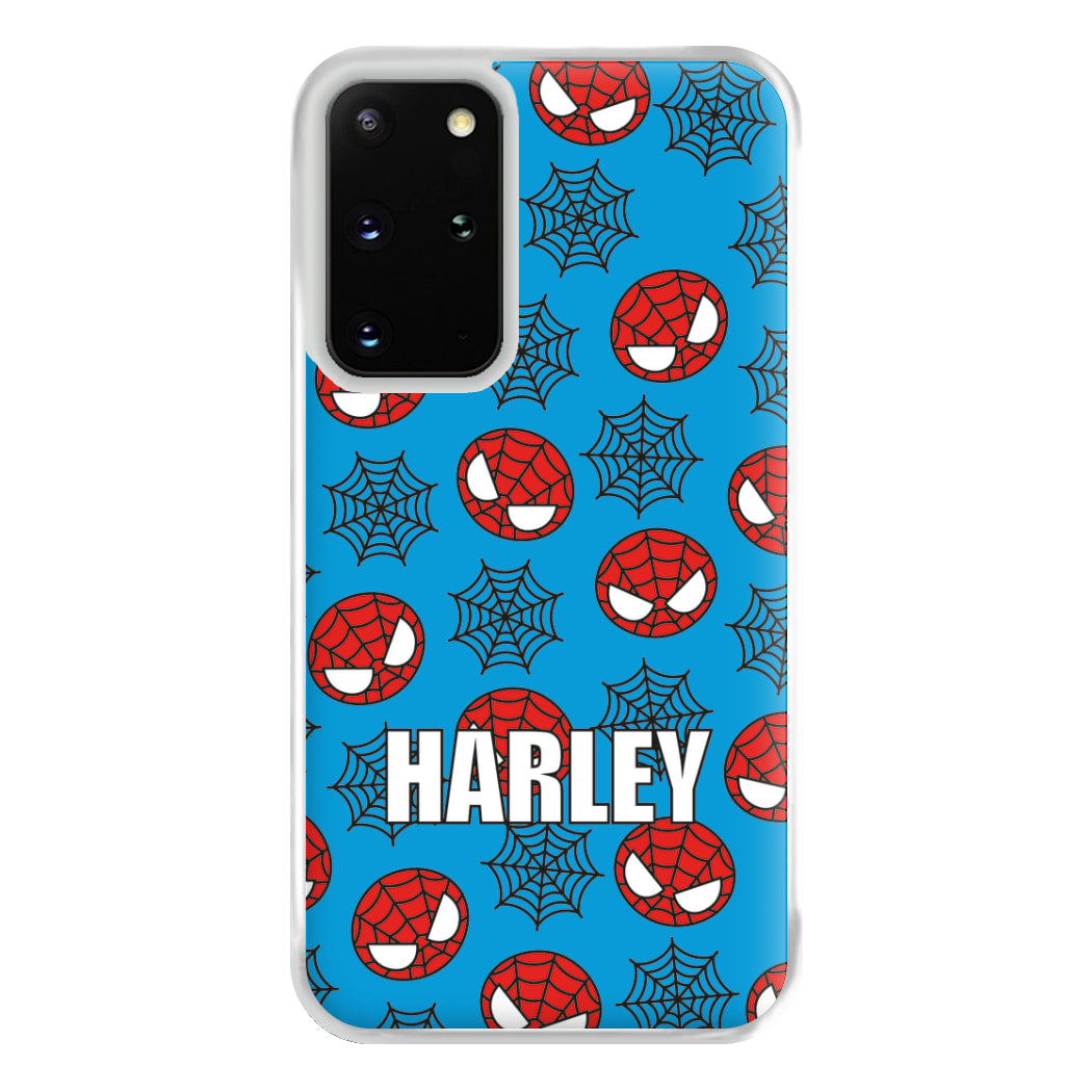 Spiderman And Webs - Personalised Superhero Comic Phone Case for Galaxy S20 Plus