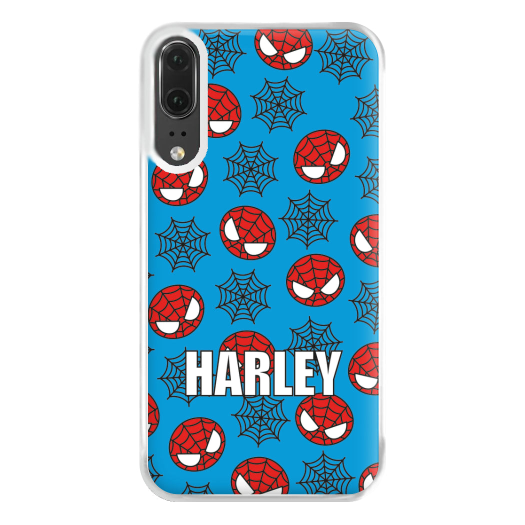 Spiderman And Webs - Personalised Superhero Comic Phone Case for Huawei P20