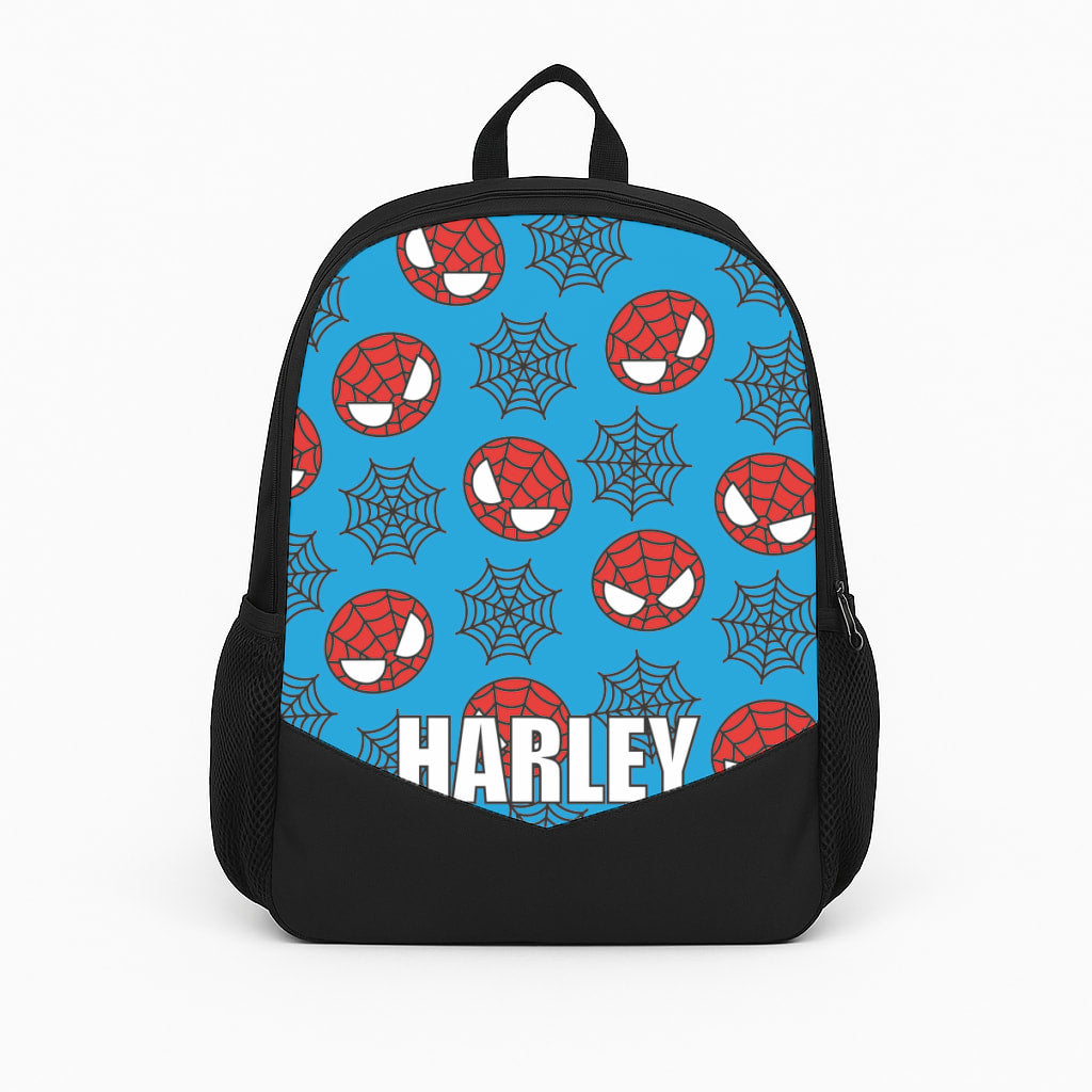 Spiderman And Webs - Personalised Superhero Comic Backpack