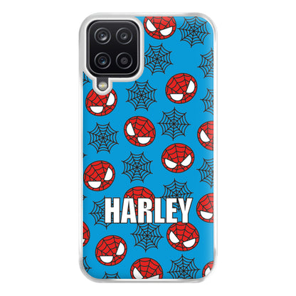 Spiderman And Webs - Personalised Superhero Comic Phone Case for Galaxy A12