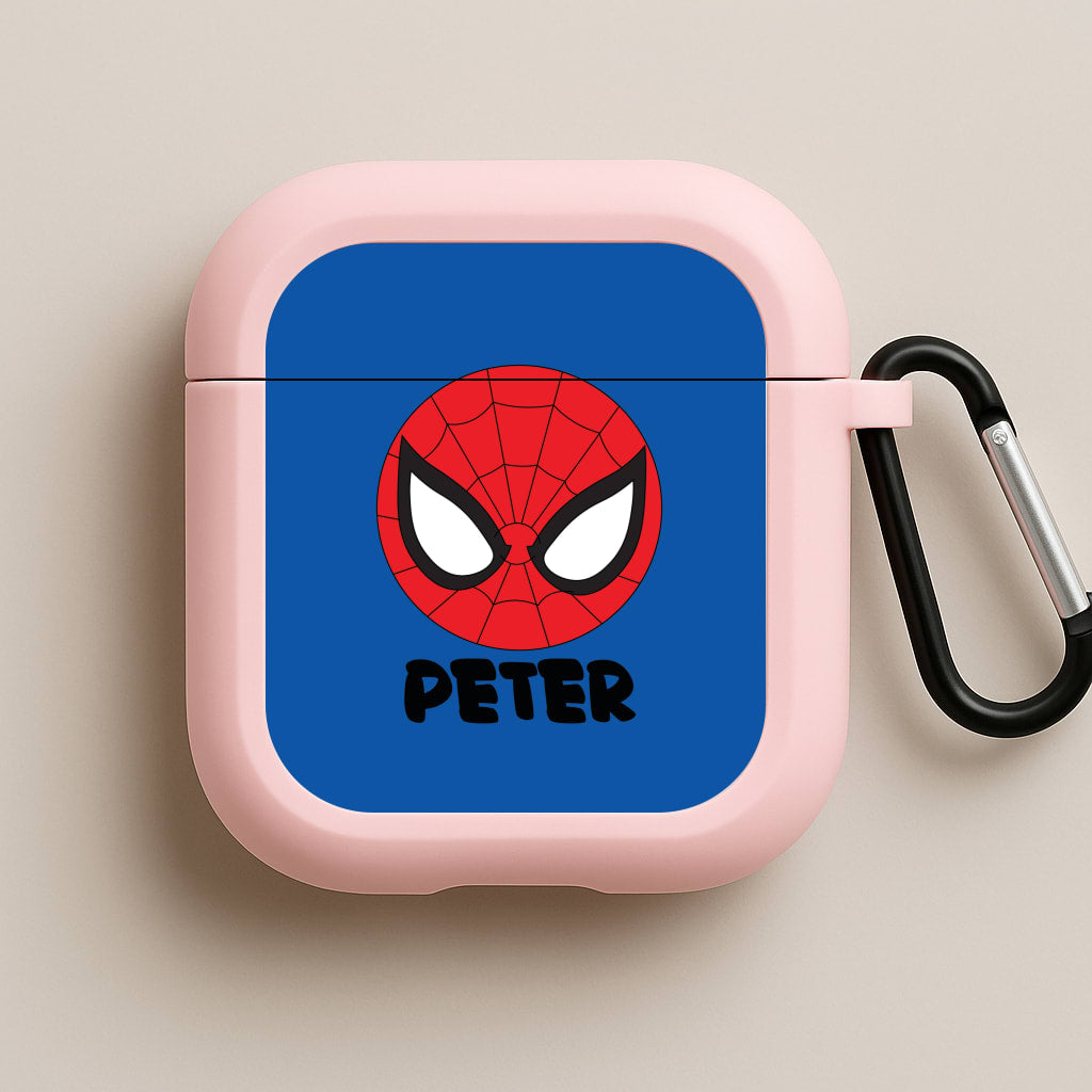 SpiderMan - Personalised Superhero Comic Pink AirPods Case