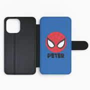 SpiderMan - Personalised Superhero Comic Flip / Wallet Phone Case 2