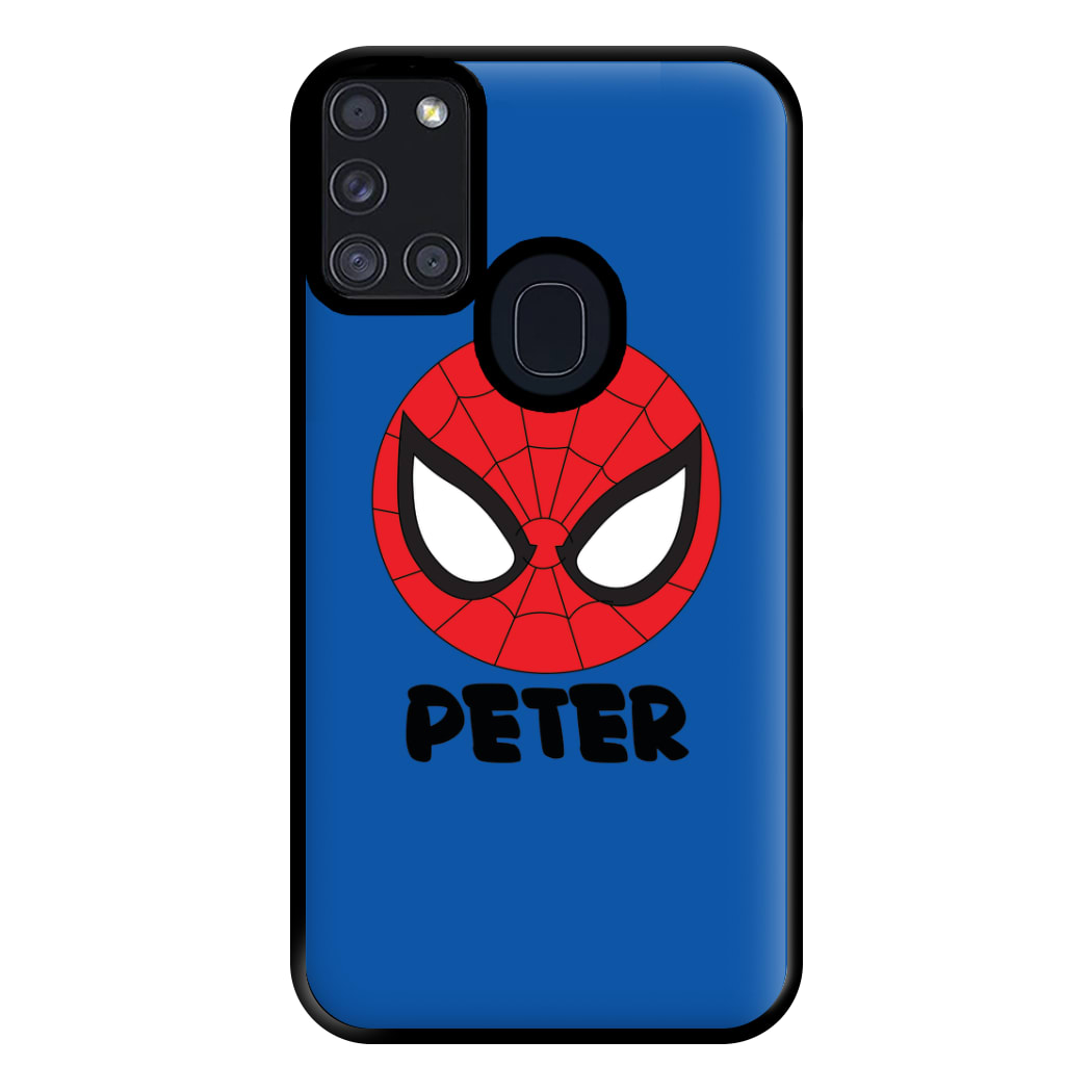 SpiderMan - Personalised Superhero Comic Phone Case for Galaxy A21s