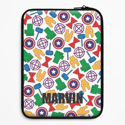 Icon Pattern - Personalised Superhero Comic Universal Laptop Sleeve