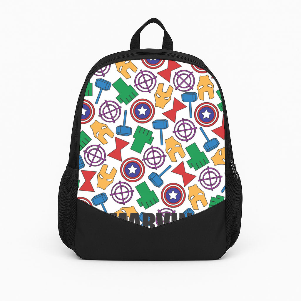 Icon Pattern - Personalised Superhero Comic Backpack