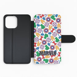 Icon Pattern - Personalised Superhero Comic Flip Phone Case