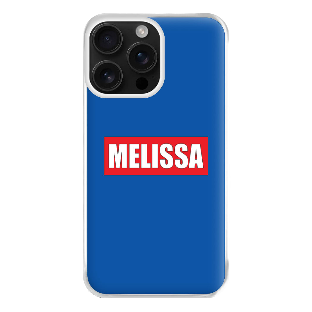 Red And Blue - Personalised Superhero Comic Phone Case