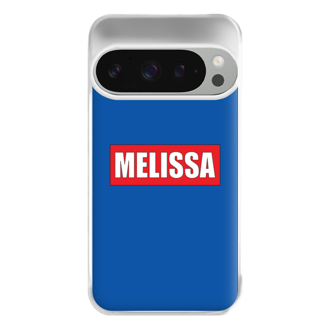 Red And Blue - Personalised Superhero Comic Phone Case for Google Pixel 9 Pro XL