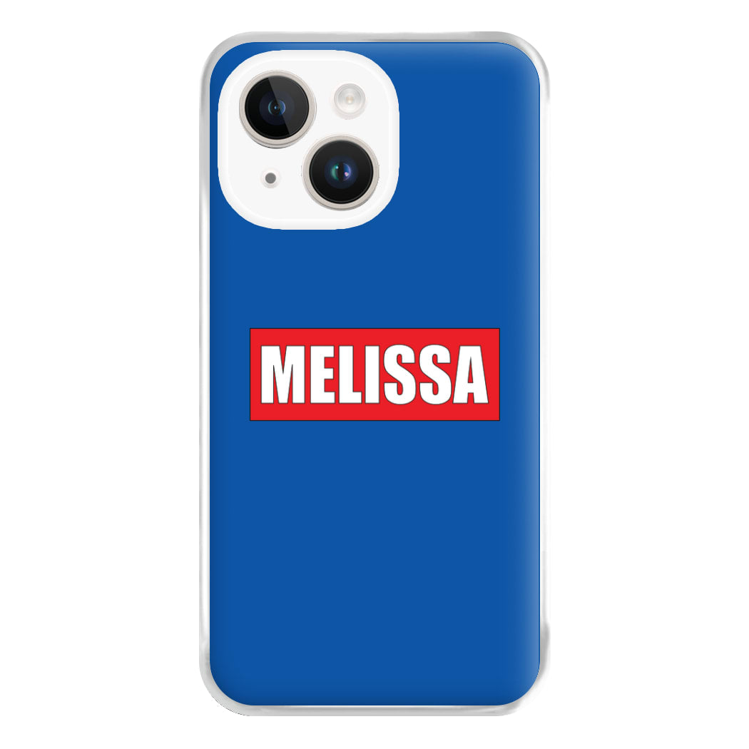 Red And Blue - Personalised Superhero Comic Phone Case for iPhone 14 Plus