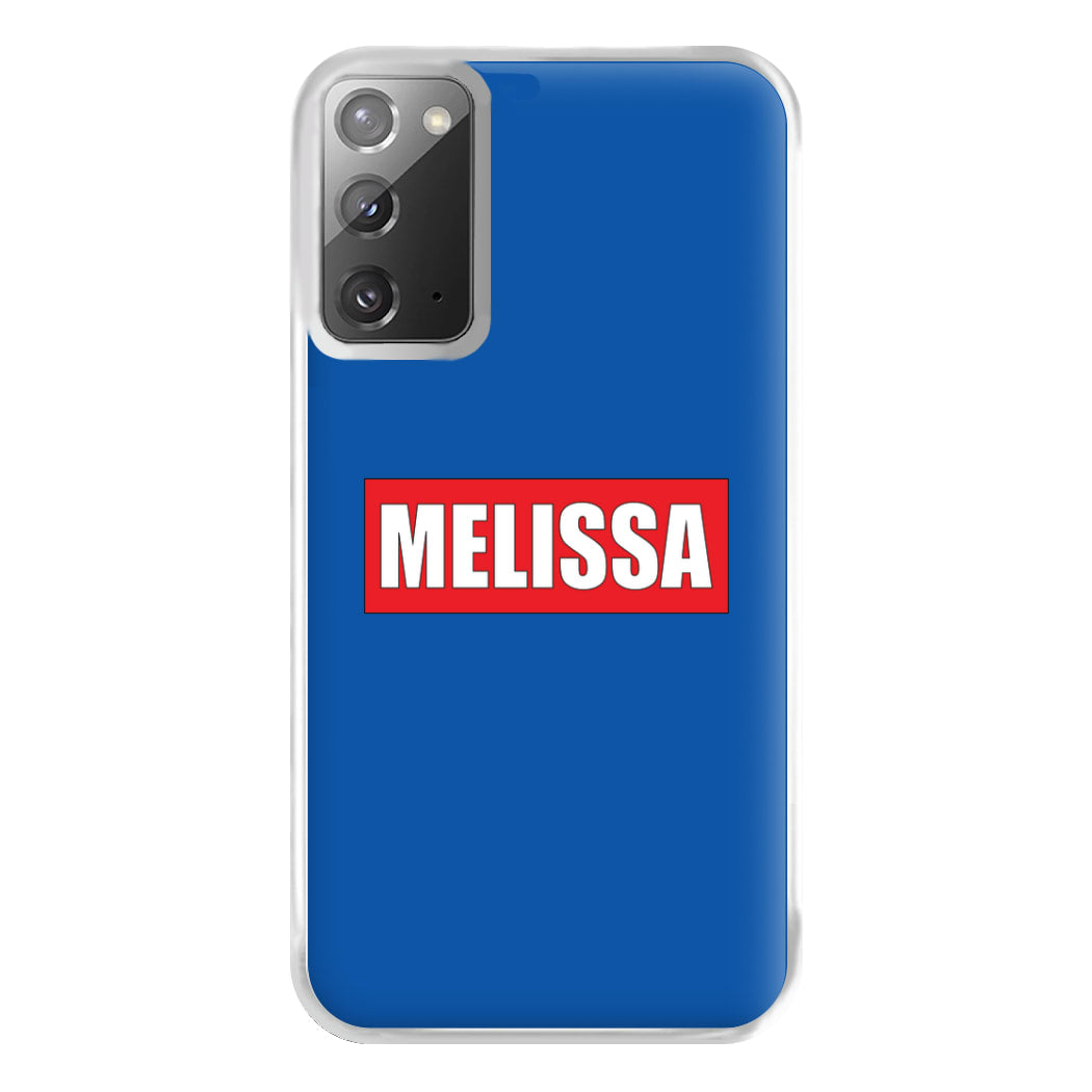 Red And Blue - Personalised Superhero Comic Phone Case for Galaxy Note 20 Ultra