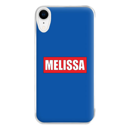 Red And Blue - Personalised Superhero Comic Phone Case for iPhone XR