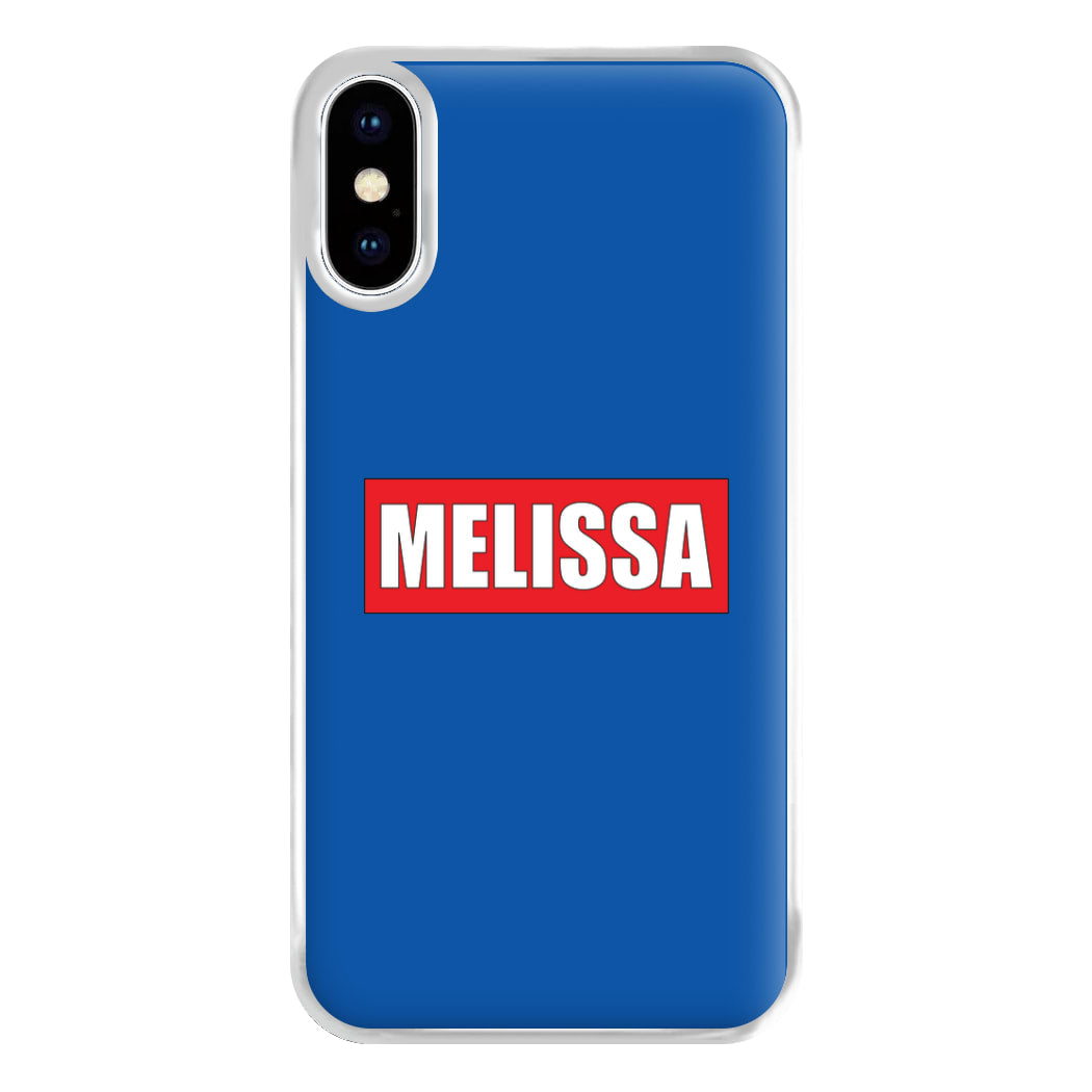 Red And Blue - Personalised Superhero Comic Phone Case for iPhone XS Max