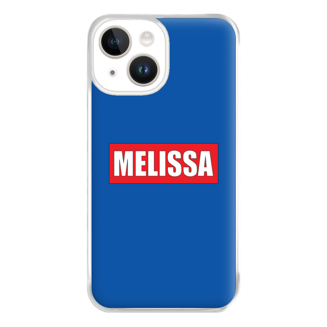 Red And Blue - Personalised Superhero Comic Phone Case for iPhone 14