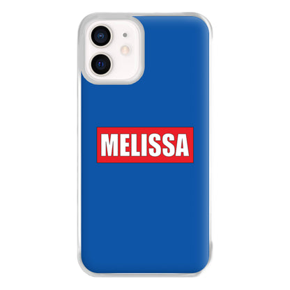 Red And Blue - Personalised Superhero Comic Phone Case for iPhone 13 Mini