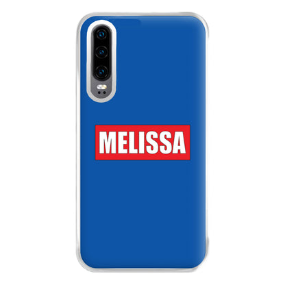 Red And Blue - Personalised Superhero Comic Phone Case for Huawei P30