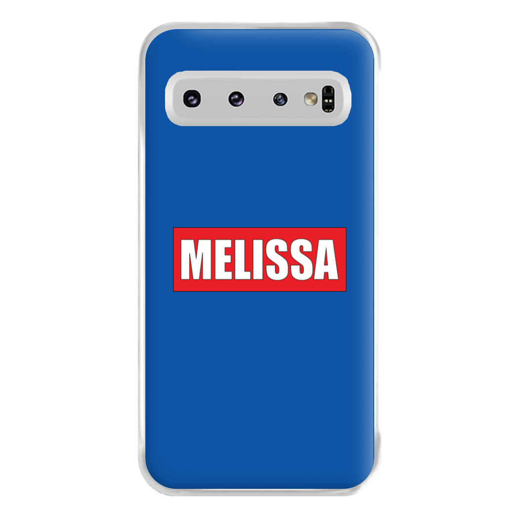 Red And Blue - Personalised Superhero Comic Phone Case for Galaxy S10 Plus