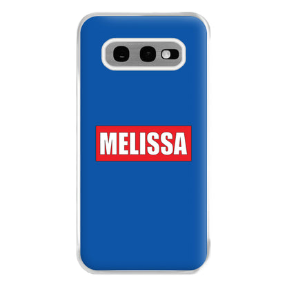 Red And Blue - Personalised Superhero Comic Phone Case for Galaxy S10e