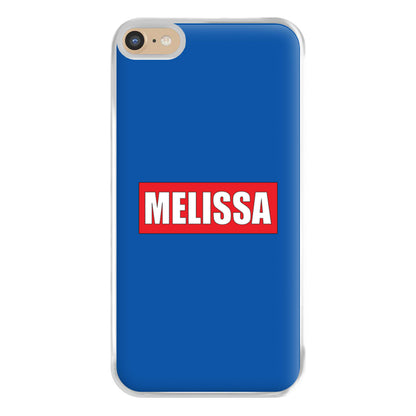 Red And Blue - Personalised Superhero Comic Phone Case for iPhone 6 Plus / 7 Plus / 8 Plus