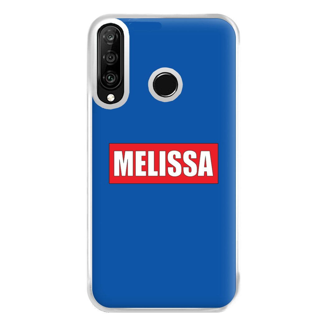 Red And Blue - Personalised Superhero Comic Phone Case for Huawei P30 Lite