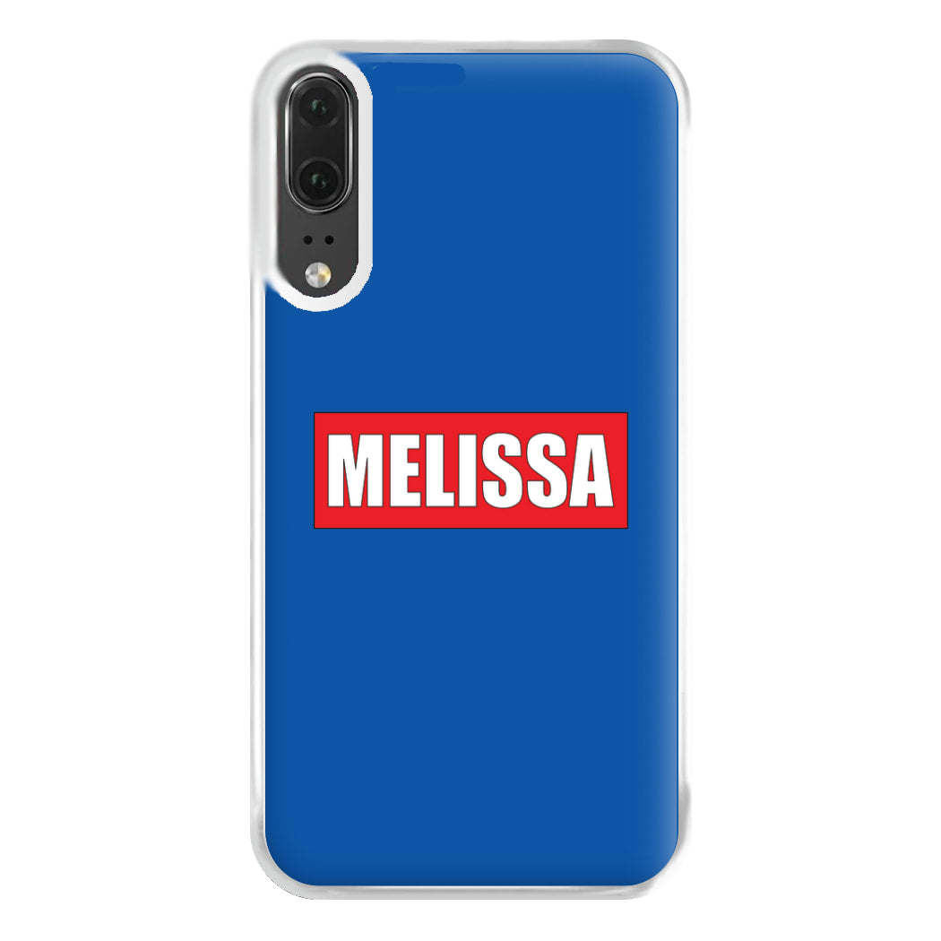 Red And Blue - Personalised Superhero Comic Phone Case for Huawei P20