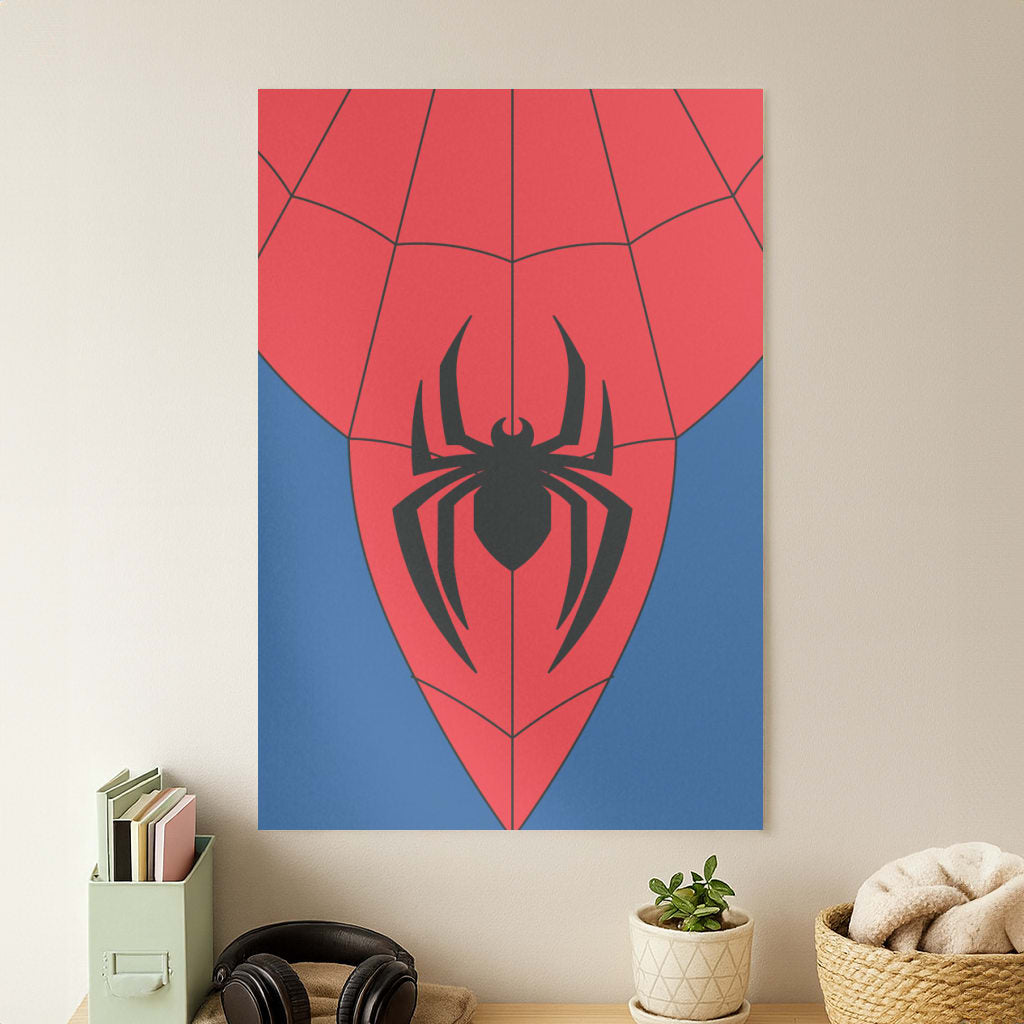 Red And Blue Spider Costume Poster