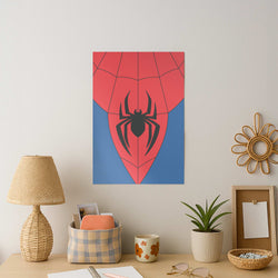 Red And Blue Spider Costume Art Print