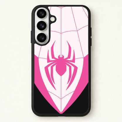 Pink And Black Spider Costume Phone Case for Galaxy S26 Plus