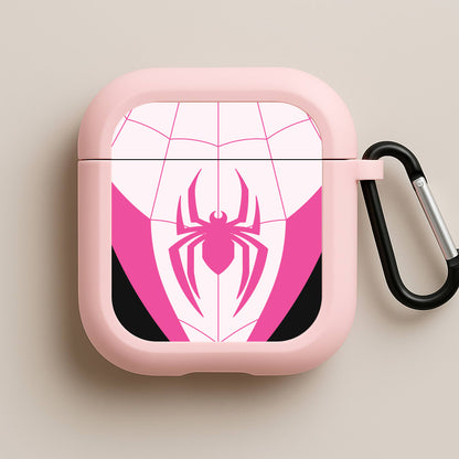 Pink And Black Spider Costume Pink AirPods Case
