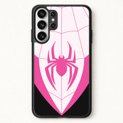 Pink And Black Spider Costume Phone Case for Galaxy S26 Ultra