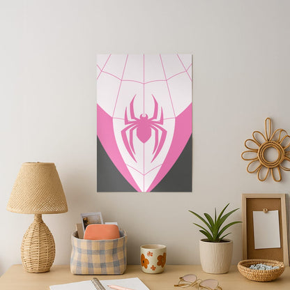 Pink And Black Spider Costume Art Print