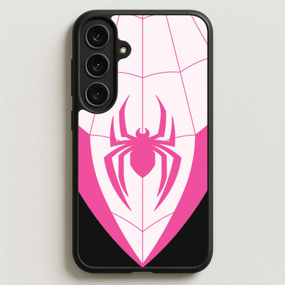 Pink And Black Spider Costume Phone Case for Galaxy S25FE