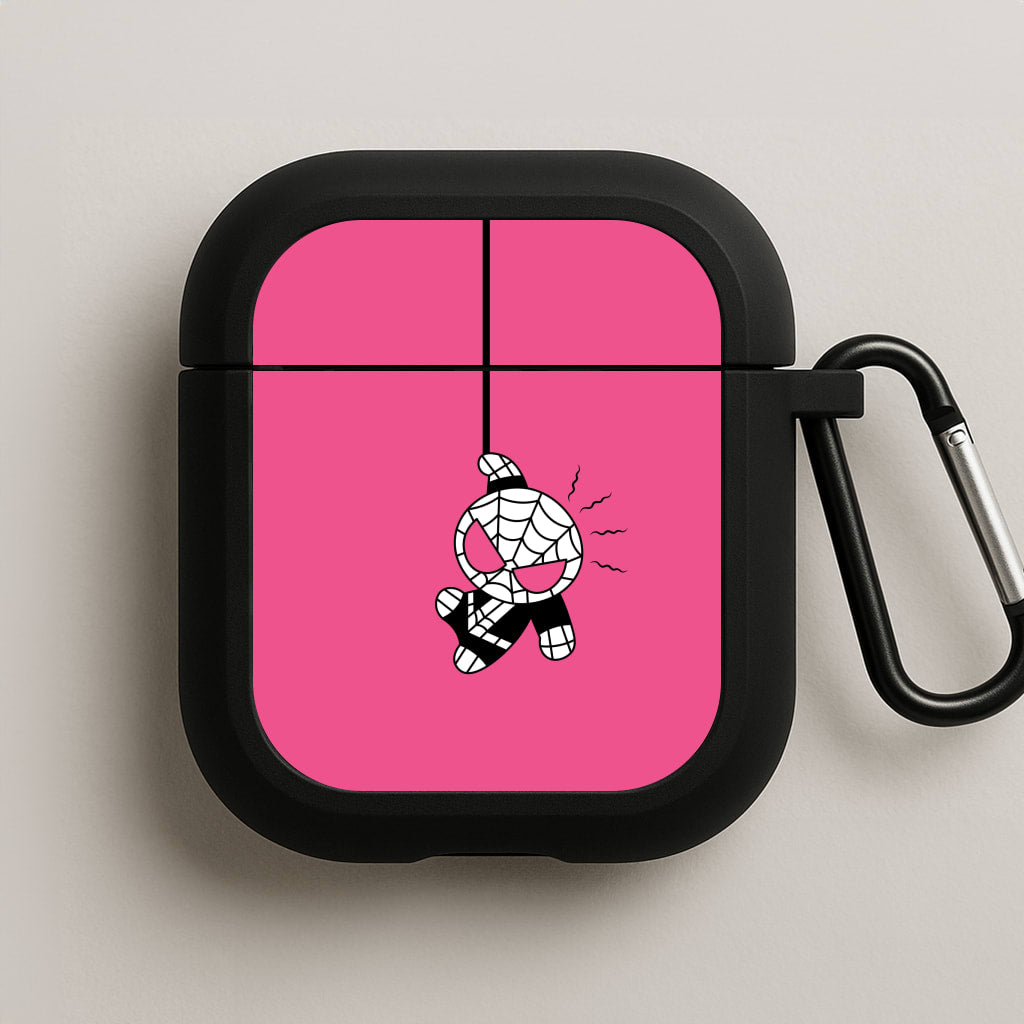 Pink Hanging Spider Hero  AirPods Case