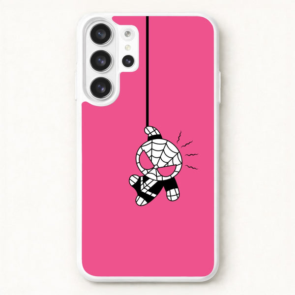 Pink Hanging Spider Hero Phone Case for Galaxy S26 Ultra