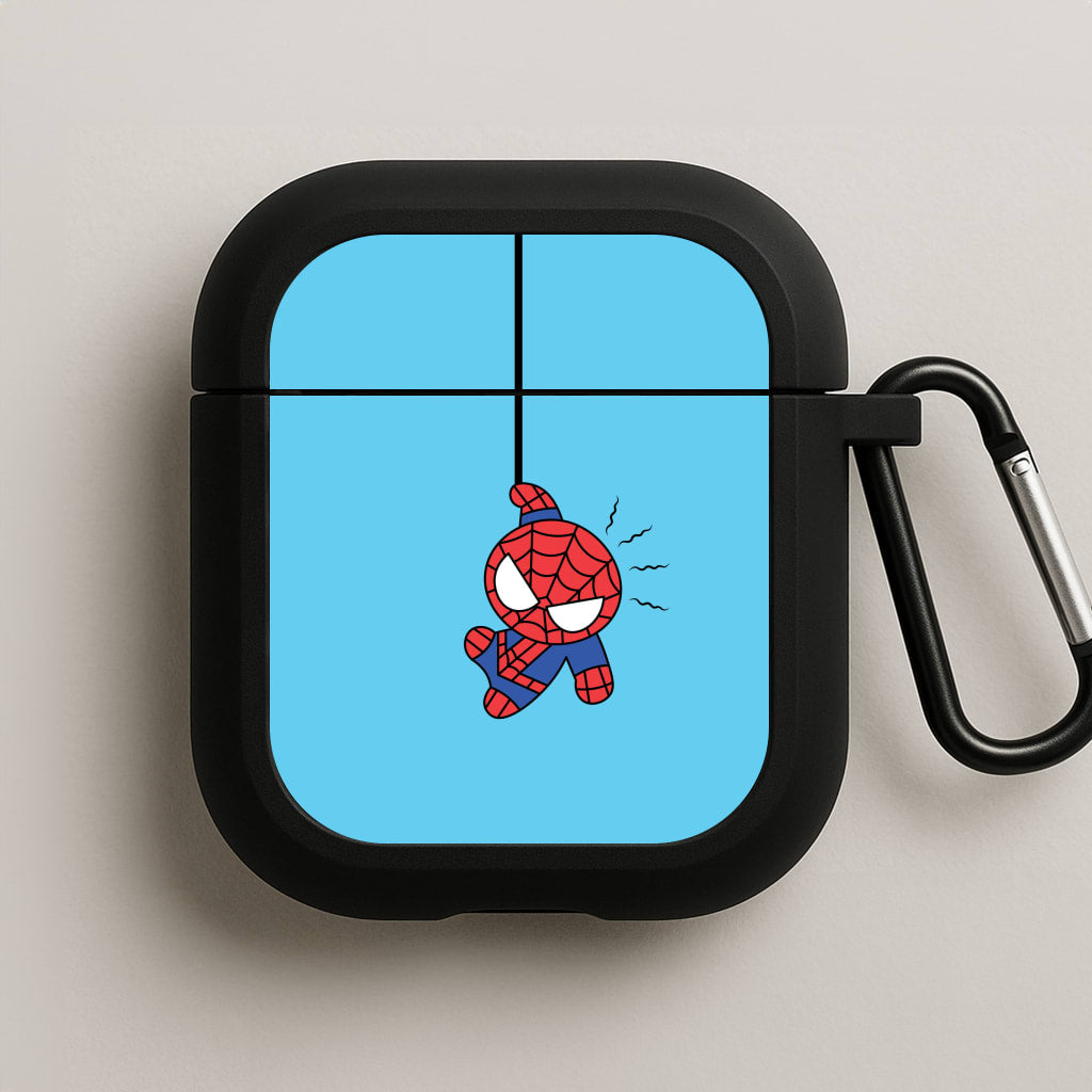 Blue Hanging Spider Hero AirPods Case