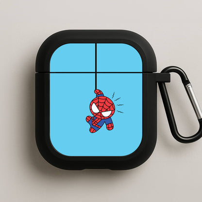Blue Hanging Spider Hero AirPods Case