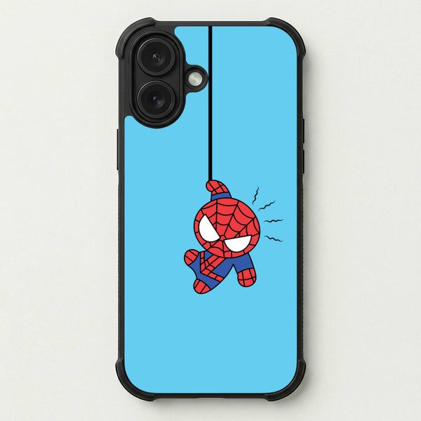 Blue Hanging Spider Hero Phone Case — Bumper case