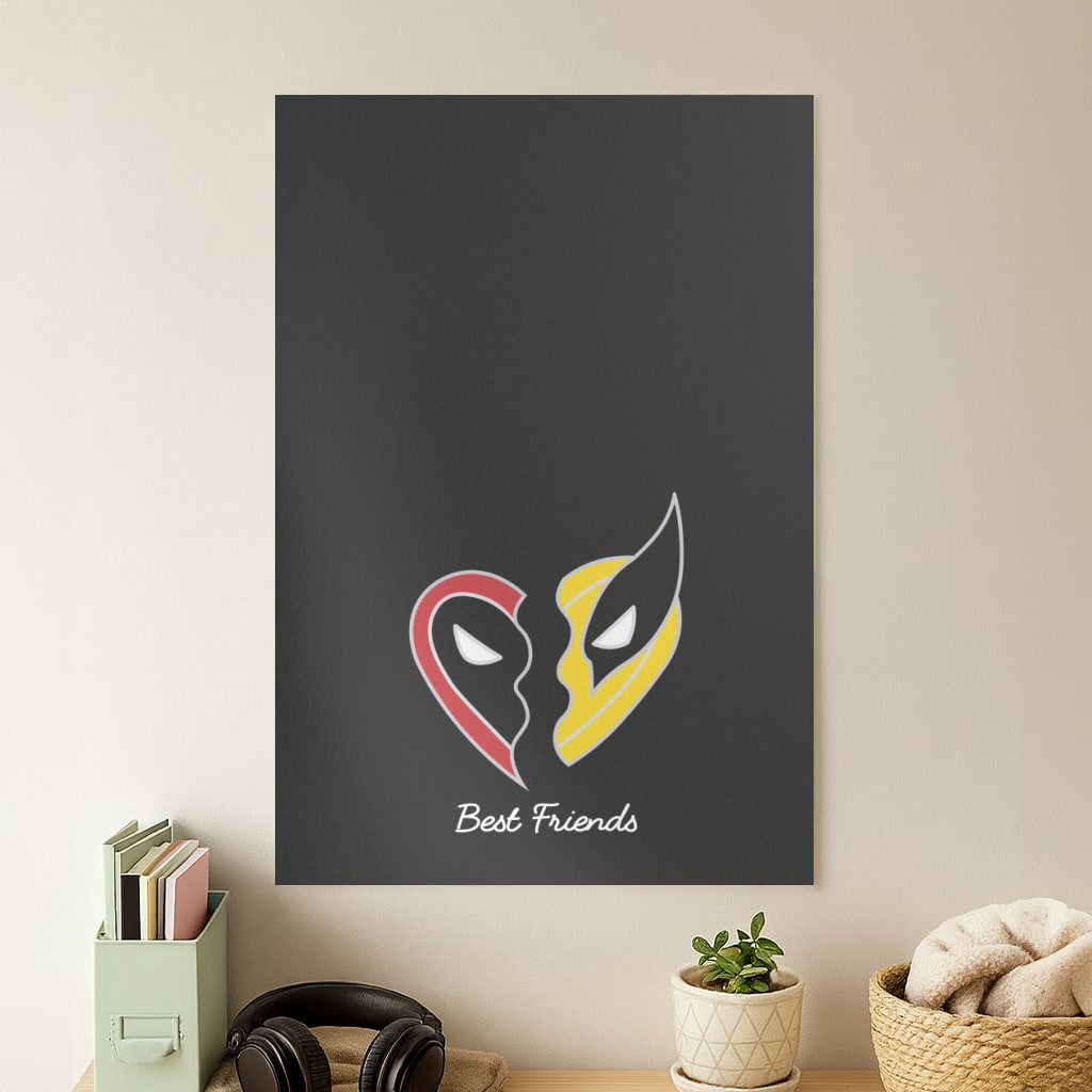 Superhero Best Friends Locket Poster