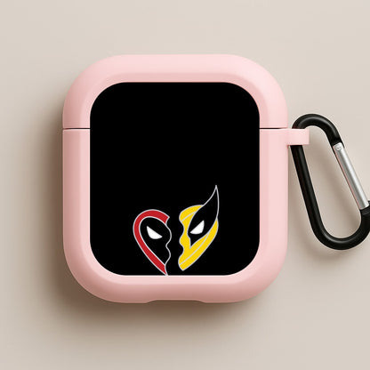 Superhero Best Friends Locket Pink AirPods Case