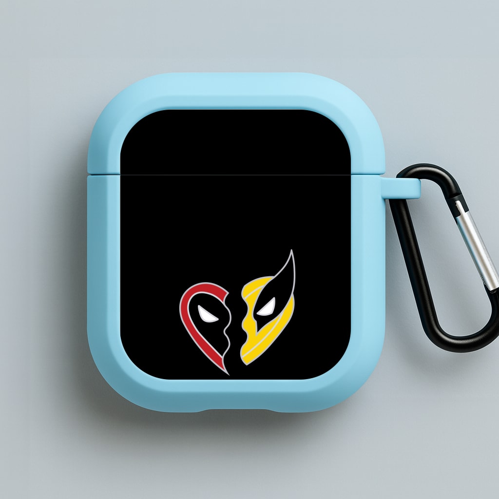 Superhero Best Friends Locket Blue AirPods Case