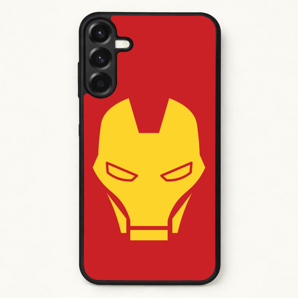 Red Robot Super Hero Face Phone Case for Galaxy A17