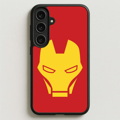 Red Robot Super Hero Face Phone Case for Galaxy S25FE
