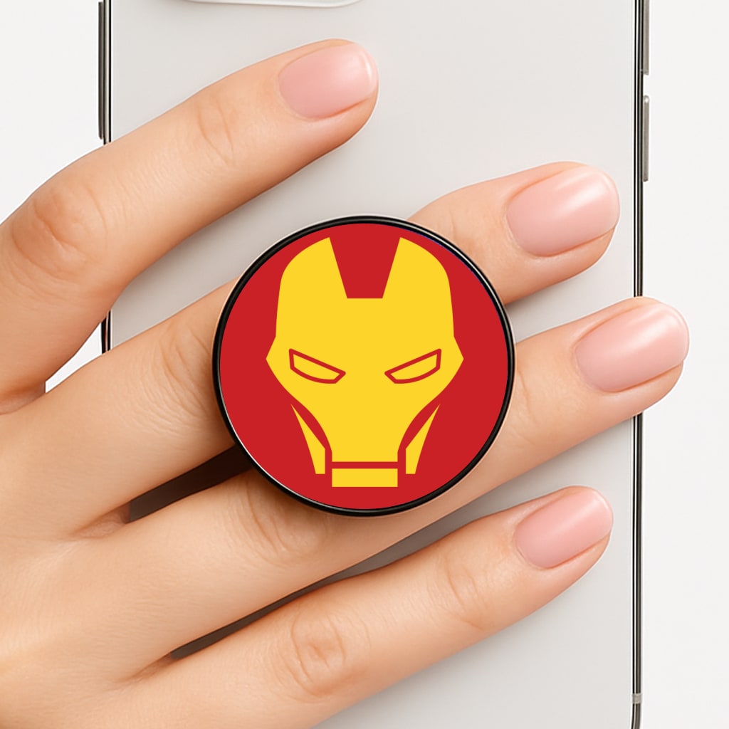 Red Robot Super Hero Face FunGrip