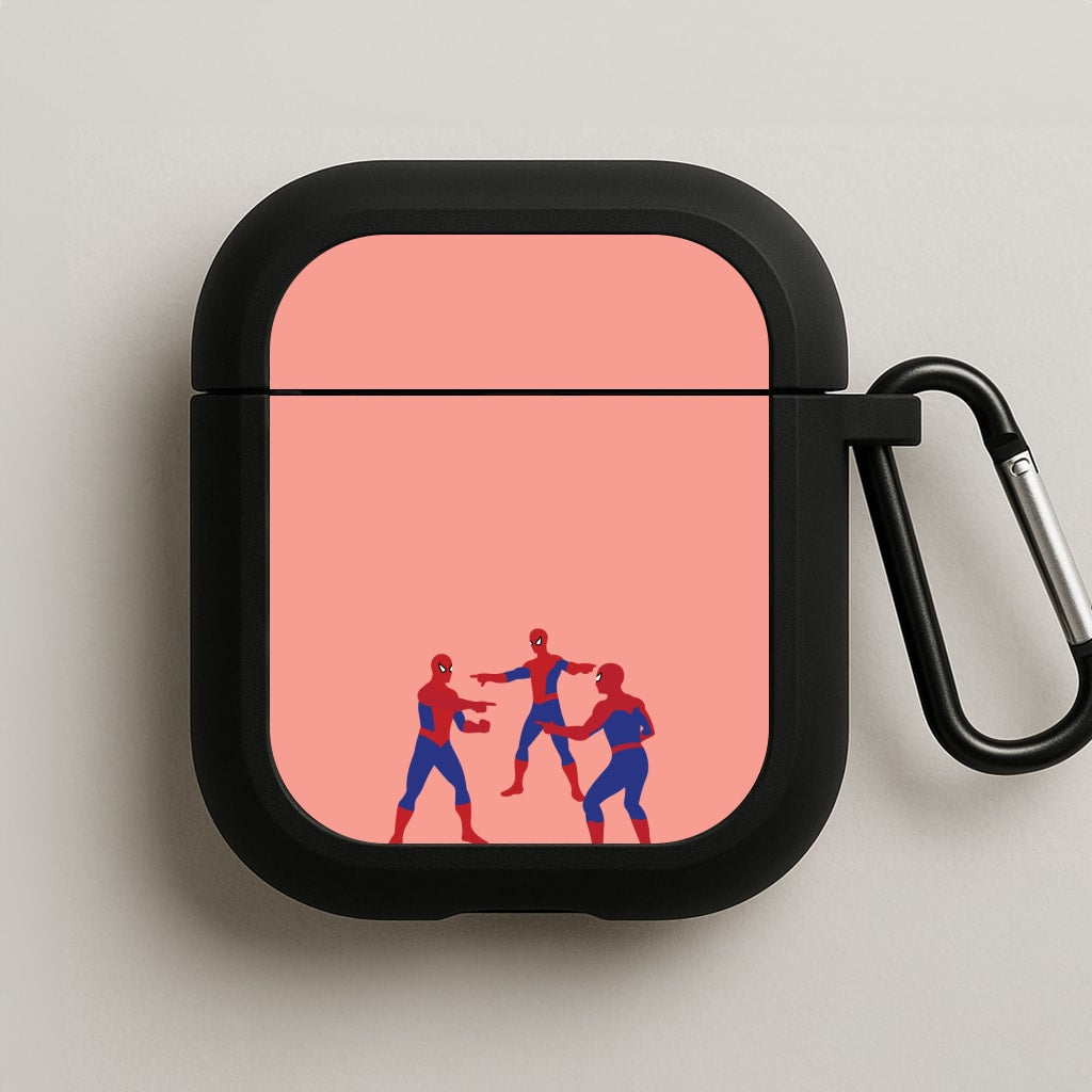 Spider Hero Pointing Meme AirPods Case